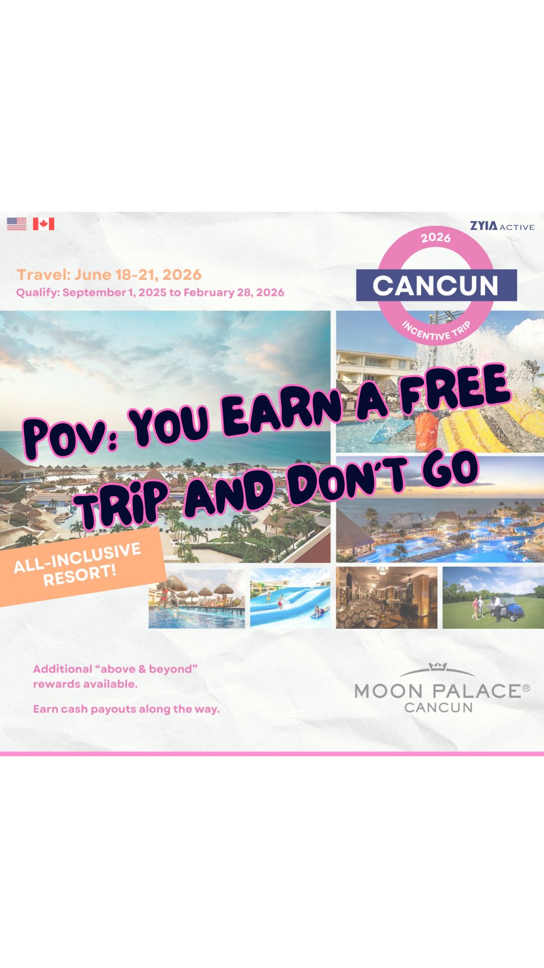 I just earned my 11th incentive trip… and this year, I’m not going 🩷

Not because I couldn’t.
But because I get to choose.

My daughter is graduating 🎓
My nephew is getting married 💍
And those moments matter more than any beach this time around.

This little “side hustle” has given me options.

Options to earn trips.
Options to say yes.
And also… the freedom to say no.

(And yes… I still get the rewards 😏)

Now I need your help…
PINK or GREEN for the Nikes?! 👇

If you’ve ever been curious what I actually do or how this works, message me “INFO” & I’ll show you behind the scenes 💬

Thank you @zyia_active_canada  @zyiaactive @erinbradley26 @jerbradley @breivetcor @and_boom_goes_the_dynamite 

#sidehustleforwomen
#workfromanywhere
#momlifeunfiltered
#onlineincomestream
#freedomlifestyle
