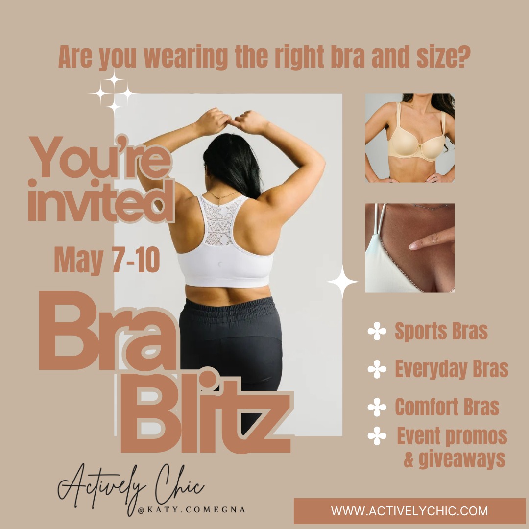 I’m hosting a Bra Blitz this week in my private customer group - we're talking sports bras + everyday bras that ACTUALLY fit real women’s bodies. It can be so hard to find the right bra, but we are fixing that this week - cup sizes AA to K!

If you’re tired of:
• straps digging
• padding folding or shifting
• bras that give no lift after kids
• sizes that never feel right
• underwire pain
…then you want to join us.

I’m breaking down sizing, support levels, smoothing styles, what works for larger busts, and how to stop spending money on bras that don’t fit and more!

There will be exclusive promos and prizes - no purchase necessary to win!

Click the link in bio to join & enter the Door Prize Giveaway or comment "Blitz" below and I will pop the link in your inbox 🫶